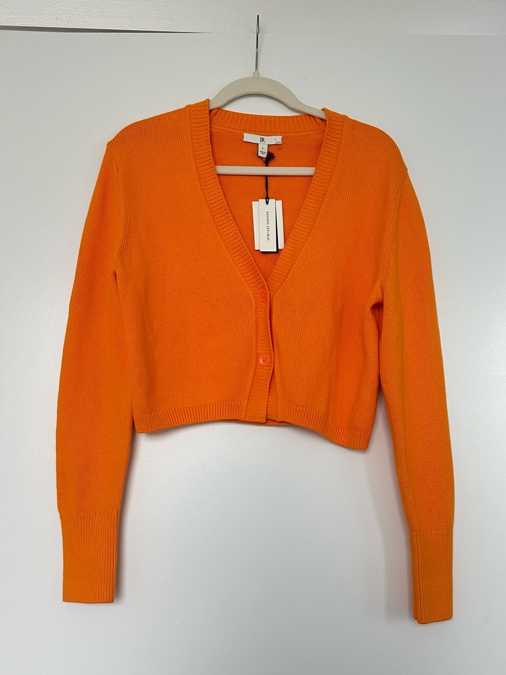 Banana Republic COTTON-SILK CROPPED CARDIGAN